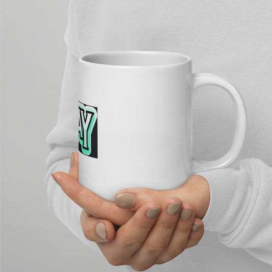 PRAY - White glossy mug